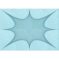 thumbnail image 1 of Ahgly Company Machine Washable Indoor Rectangle Transitional Electric Blue Area Rugs, 2' x 5', 1 of 7