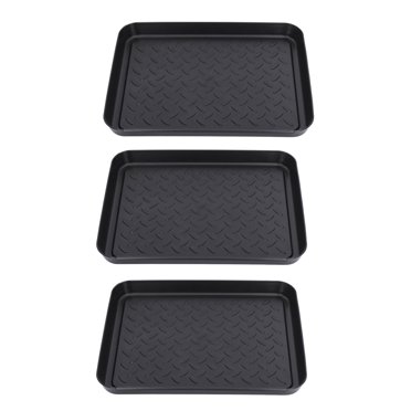 Plateau à Chaussures, Taille Parfaite, Conception Emboîtable, Plateau de Tapis de Bottes Multifonction, Plastique Durable pour Déchets pour Aliments pour Chaussures