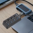 thumbnail image 4 of SHOWERORO usb data splitter 4 port abs black 1Pcs hub for home users, 4 of 5