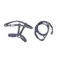 thumbnail image 2 of Cat Harness And Leash Set,  Harness Leash Set Harness And Leash Set For Pet Cat Walking Rope  For Cats For Cats Weighing 2.5-10kg / 88.2-352.7oz Dark Gray Florets M, 2 of 8