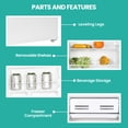 thumbnail image 4 of Koolatron Compact Fridge w/ Freezer,3.2 cu ft (91L) Space-Saving Flat-White, 4 of 8