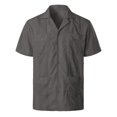 thumbnail image 2 of XDZJLR Men Shirt Spring And Summer Fashion And Leisure Dongfeng Pocket Button Lapel Short Sleeve Tops, 2 of 7