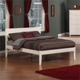 thumbnail image 2 of Leo & Lacey Contemporary Full Solid Wood Platform Bed in White, 2 of 6