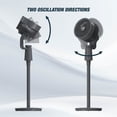 thumbnail image 4 of Gusto 40W Electric Fan, Oscillating Pedestal Fan with Remote and Adjustable Timer, 12”, 4 of 12