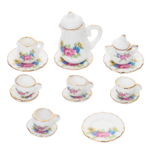 MasteelfCA 1 Ensemble Mini Maison Mini Tasse à Thé Ensemble Modèle de Nourriture Jouets Mini Maison Accessoires