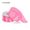 thumbnail image 2 of Unique Bargains 1 1/2 Inch 25 Yard Wide Satin Ribbon with Gold Edges Grosgrain Fabric Ribbon for Gift Wrapping, Peach Pink, 2 of 7