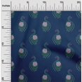 thumbnail image 1 of oneOone Georgette Viscose Fabric Leaves & Floral Block Decor Fabric Printed BTY 42 Inch Wide, 1 of 4