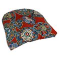 thumbnail image 1 of 19-inch U-Shaped Outdoor Spun Polyester Tufted Dining Chair Cushion - Cera, 1 of 5
