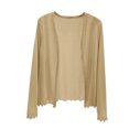 thumbnail image 1 of Womens Lightweight Summer Cardigan Rash Guard Long Sleeve Cover Up Open Front Wrap Cover Up Loungwear Sun Shawl, 1 of 7