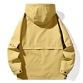 thumbnail image 4 of KIHOUT Men's Tactical Jacket Multi Pockets Performance Fleece Lined Water Resistant Soft Shell Unisex Hood Coats, 4 of 5