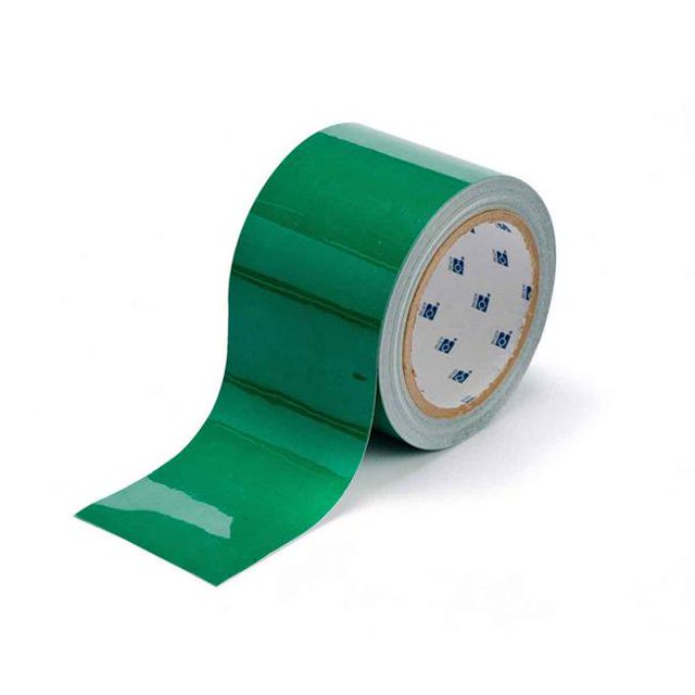 Brady 262-104345 Ruban de Marquage pour Plancher à Rayures Résistantes de 3 Po - Vert