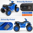 thumbnail image 4 of Costway VTT Électrique 24 V pour Enfants à 4 Roues avec Connexion Sans Fil Bleu, 4 of 10