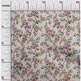 thumbnail image 2 of oneOone Georgette Viscose Gray Fabric Floral Craft Projects Decor Fabric Printed By The Yard 42 Inch Wide, 2 of 4