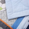 thumbnail image 2 of Sweet Baba Soft Cotton Blue Crib Bedding Set for Baby Boys,All-Star MVP 3 PC Crib Set, 2 of 7