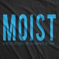 thumbnail image 2 of Mens Moist Because Someone Hates This Word T shirt Funny Sarcastic Humor Tee (Heather Black) - 4XL, 2 of 4