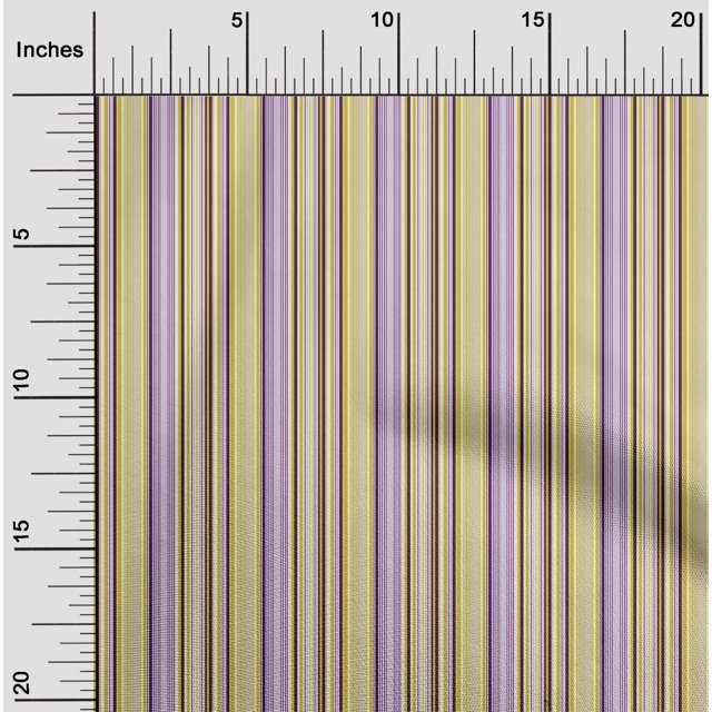 oneOone Georgette Viscose Fabric Multicolor Stripe Printed Craft Fabric BTY 42 Inch Wide