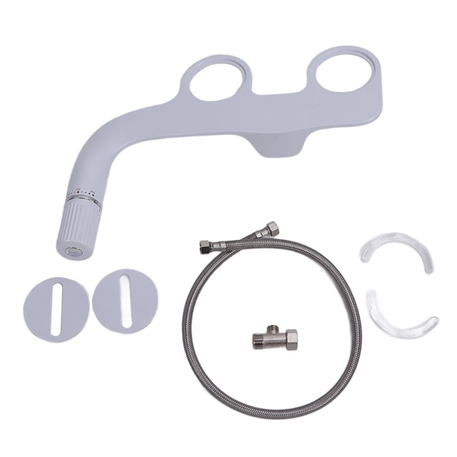 G1/2 Toilet Bidet Attachment Set ABS Dual Nozzle Bathroom Bidet Water Sprayer Bidet Sprayer Set Toilet Bidet Sprayer Bidet Toilet Attachment Bathroom Bidet Sprayer For Household,