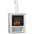 thumbnail image 4 of Real Flame Foyer Électrique Hollis en Acier Inoxydable, Blanc Mat, 4 of 12