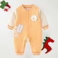 thumbnail image 5 of MeetoTime Baby Clothes Cotton Jumpsuits Warm Long Sleeve Buttons Newborn Infant Rompers Crawling Clothes 2-24M, 5 of 5