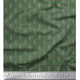 thumbnail image 1 of Soimoi Rayon Fabric Curve Diamond & Clock Tower Architectural Printed Craft Fabric by the Yard 42 Inch Wide, 1 of 3