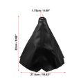 thumbnail image 3 of Unique Bargains Gear Lever Dust Cover Shift Boot Cover Dust Proof Universal for Vehicle Auto Car Matte Black PVC Black, 3 of 6