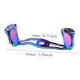 thumbnail image 1 of Sturdy Durable 34.5g 89mm Fishing Baitcasting Wheel, Power Knob Reel, for Handle Reel Replacement Fishing Tackle Fishing Lover Sea/Fresh Fishing Colorful Set,Colorful Handle Reel, 1 of 7