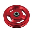 thumbnail image 2 of Aluminium Alloy Bearing Pulley Wheel Replace for Gym Equipment Part Cable Machine - Red, 95mm, 2 of 8
