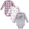 thumbnail image 1 of Hudson Baby Justaucorps Unisexes en Coton à Manches Longues pour Bébé, Orignal Rose, 9-12 Mois, 1 of 5