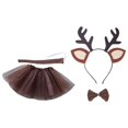 thumbnail image 1 of BELOVING Reindeer Costume Tutu Set Headdress Hair Hoop for Prom Halloween Performance without Flower, 1 of 10