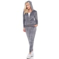 thumbnail image 4 of White Mark Ensemble de Survêtement en Velours pour Femmes, 2 Pcs, 4 of 6