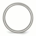 thumbnail image 2 of Titanium Grooved 6mm Brushed and Polished Band Size 10.5, 2 of 6