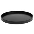 thumbnail image 1 of Serving Tray-Wooden Round Black Non-Slip Tea Tray Service Desk for Home Store Office Bar(30cm), 1 of 8
