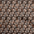 thumbnail image 1 of oneOone Velvet Brown Fabric Abstract Dress Material Fabric Print Fabric By The Yard 58 Inch Wide, 1 of 4