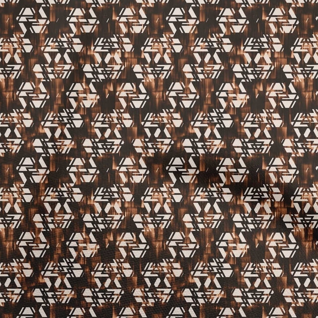 oneOone Velvet Brown Fabric Abstract Dress Material Fabric Print Fabric By The Yard 58 Inch Wide