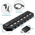 thumbnail image 3 of Usb Hub Active 3.0 7 Port Usb Data Hub For Charging And Data Transfer Niuniu, 3 of 5