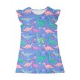 thumbnail image 4 of RXIRUCGD 2025 Vêtements d'Été pour Enfants Robe d'Été à Manches à Volants pour Filles 4-14T, 4 of 7