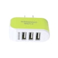 thumbnail image 1 of Universal Candy Color 3 USB Multi-Port Wall Charger US power adapter; USB wall Plug Wall Adapter Cube Block AC 110-220V 5V, 1 of 4
