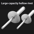 thumbnail image 3 of Ruiboury 100-Count Pack, Flange Rivets, Elastic Rivets, Silver Simple Use, And Woodworking Furniture Machinery Equipment silver-white 3.2*11(100 support), 3 of 6