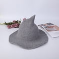 thumbnail image 4 of SDNall Halloween Witch Hat With Pointed Top Party Funny Knitted Wool Hat, 4 of 9