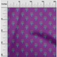 thumbnail image 1 of oneOone Polyester Lycra Fabric Floral & Flying Swan Block Print Sewing Fabric BTY 56 Inch Wide, 1 of 4