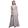 thumbnail image 1 of Bimba Robe Longue Maxi à Imprimé Floral pour Femme, Col Rond, Robe de Soirée - Moyen, 1 of 6