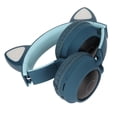 thumbnail image 1 of Ear Cat Ear Gaming Headphones Deep Bass LED Light Foldable Cute Cat Ear Headset With Soft Earmuffs, 1 of 8
