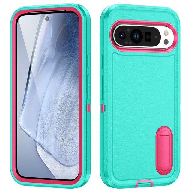 for Google Pixel 9 Pro XL Case, Google Pixel 9 Pro XL Phone Case with Built in Kickstand, Shockproof/Dustproof/Drop Proof Heavy Duty Military-Grade Rugged Protective Cover for Google Pixel 9 Pro XL
