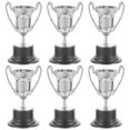 thumbnail image 2 of KAKOWELY small trophy 6pcs Small Trophy Model Handheld Plastic Trophy Prop Winner Reward Trophy Adornment3.23"X1.97"X1.77", 2 of 5