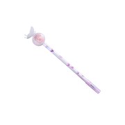 MORESEC Glitter Butterfly Retractable Ballpoint Pens for Students and Office, Smooth Writing Refillable Pens with Sparkle Design, Exam Pens
