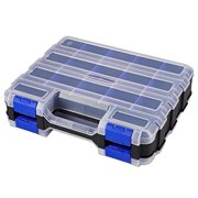 34 Compartment Double Sided Tool Organizer Box With Removable Dividers For Screws Storage Portable Case For Tool Storage And Organization