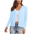 thumbnail image 3 of Erwazi Cardigan Sweaters for Women Fall Trendy Button Down Open Front Lightweight Cardigans, 3 of 7