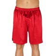 thumbnail image 1 of Intimo Boxeurs Classiques en Soie pour Hommes - Grande Taille, Rouge, 1X, 1 of 3