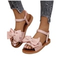 thumbnail image 4 of Wensltd Versatile Flat Sandals Women Solid Color Open Toe Outdoor Beach Sandals, 4 of 9