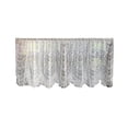 thumbnail image 2 of EGNMCR Home Decor, Room Decor, Wall Decor Arched Lace Curtain Fabric Semi Sheer Chiffon With Embroidery With Rod Pocket Designs For Doors And Windows Polyester window screen, 2 of 6